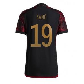 Tyskland Leroy Sane #19 Udebanetrøje VM 2022 Kort ærmer
